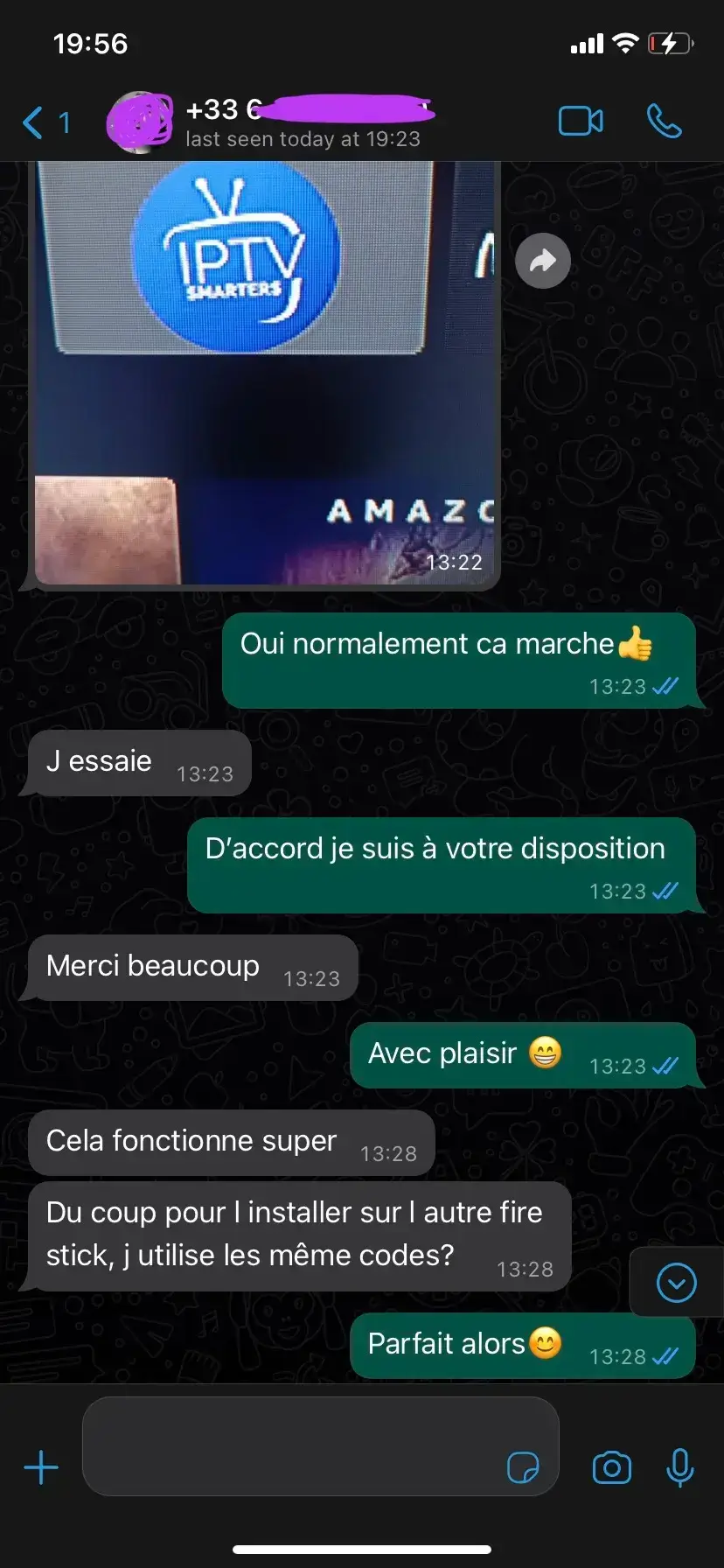 Strong8K customer review on WhatsApp